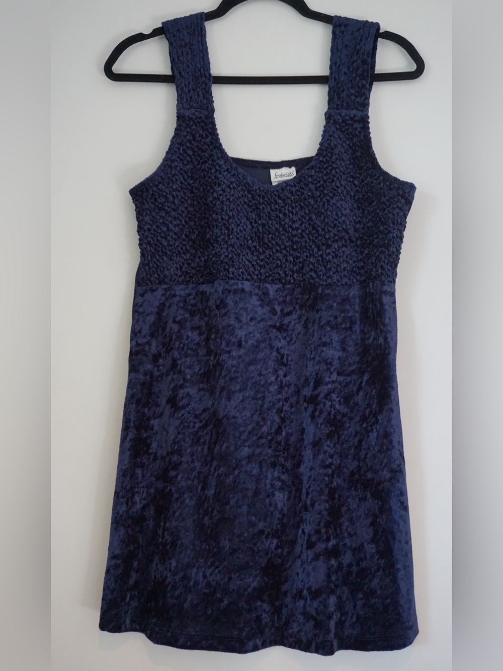 Frederick's of Hollywood Navy Velvet Top - Large NEVER WORN